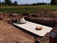 Betonová požární nádrž, Plzeň, db betonové jímky